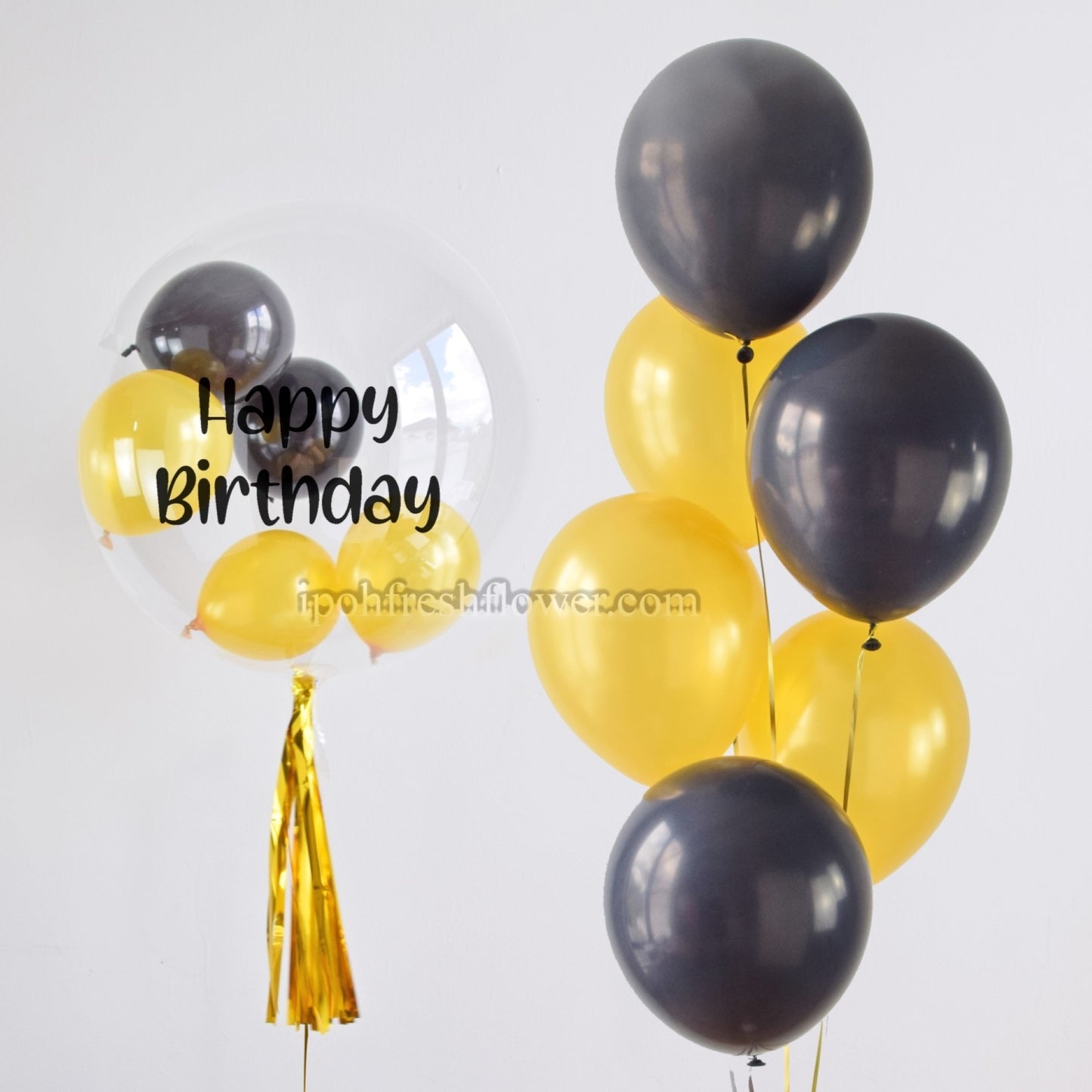Reina Bubble Balloon Bunch| Hellium Balloon Delivery