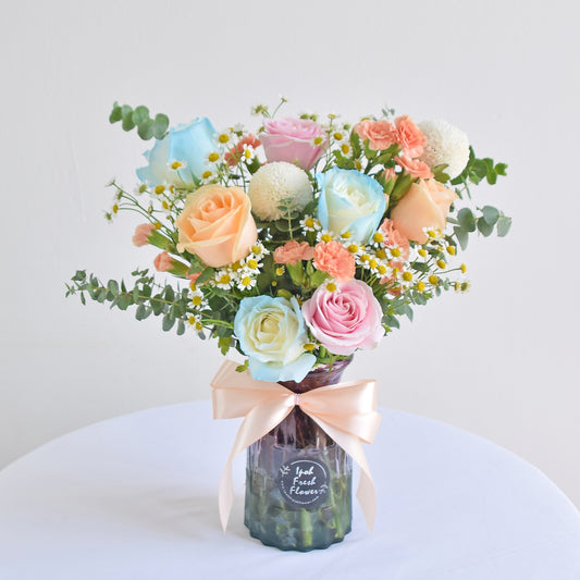 Rejoice| Fresh Flower Vase Arrangement| Same Day Delivery