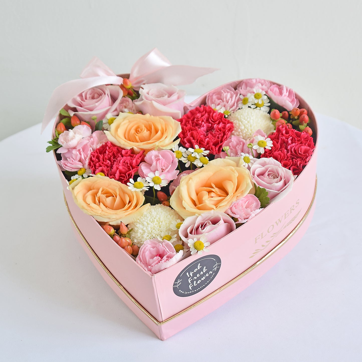 Romantic Heart Gift Box |Chinese Valentine's Qixi Flowers Delivery