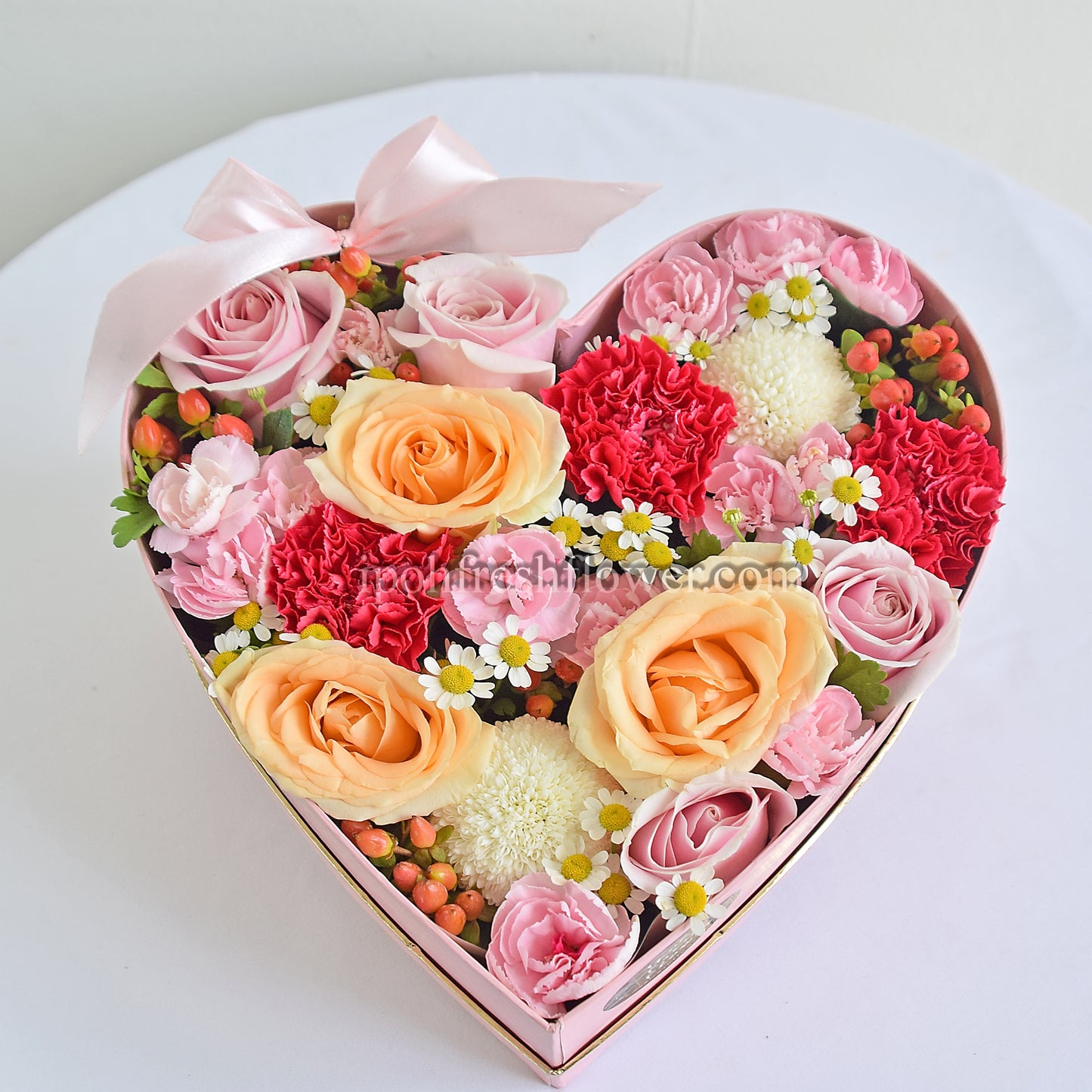 Romantic Heart Gift Box |Chinese Valentine's Qixi Flowers Delivery