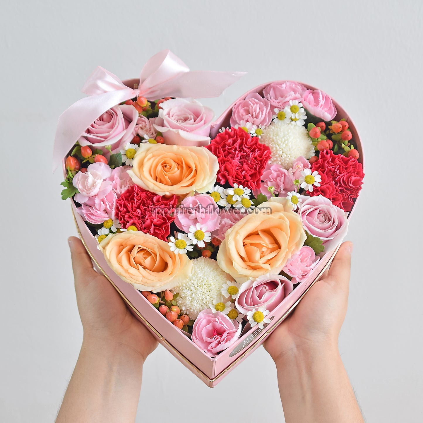 Romantic Heart Gift Box |Chinese Valentine's Qixi Flowers Delivery