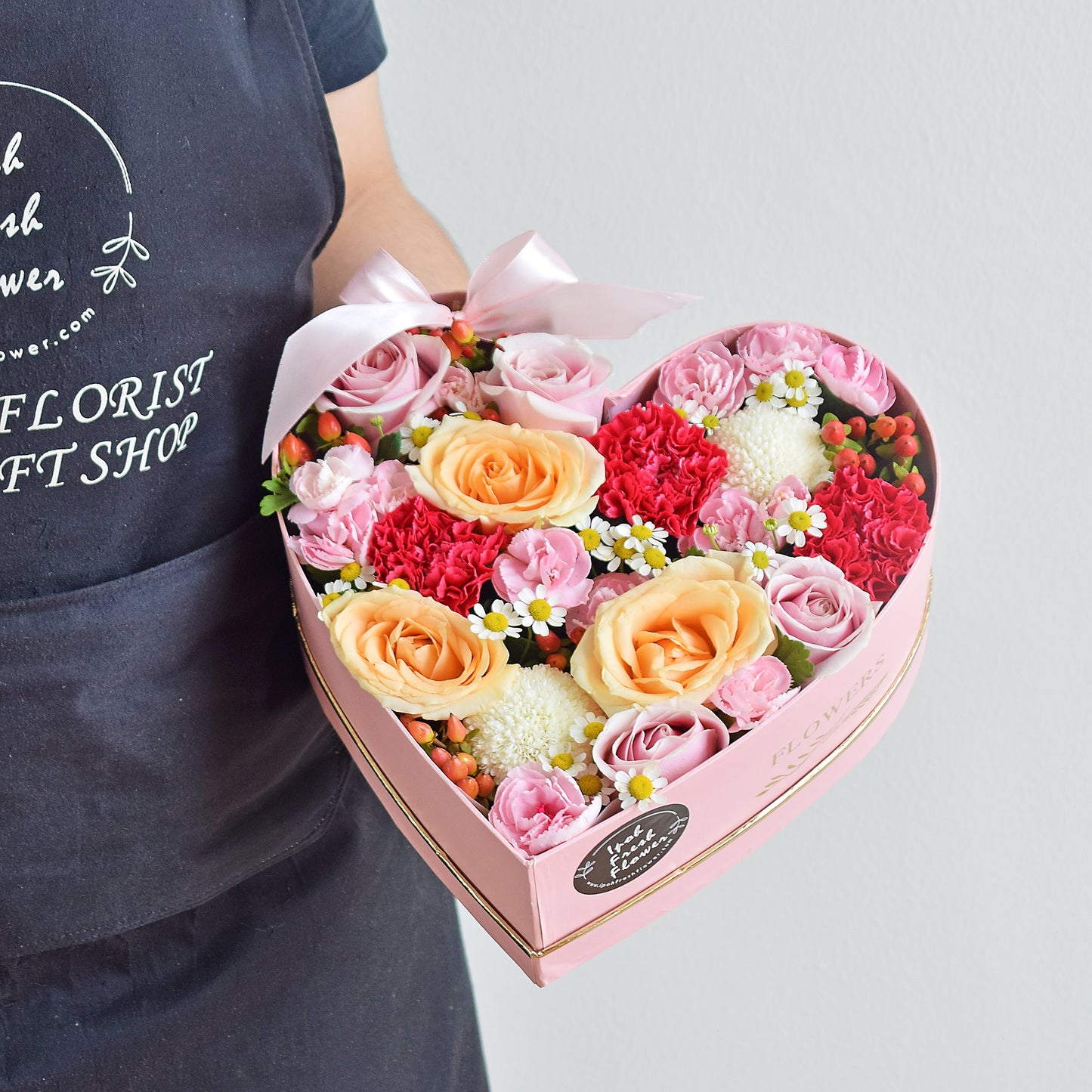 Romantic Heart Gift Box |Chinese Valentine's Qixi Flowers Delivery