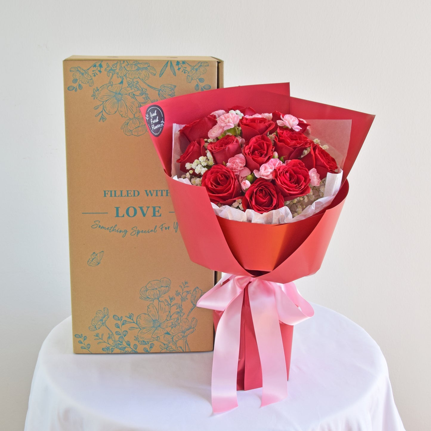 Rosalind| Valentine Roses Bouquet| Fresh Flower Delivery