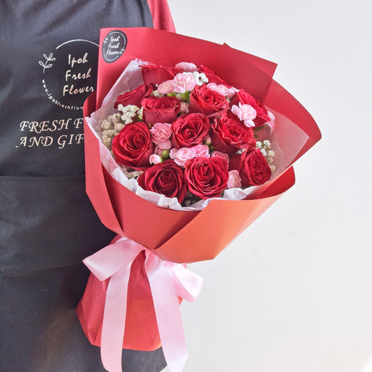 Rosalind| Valentine Roses Bouquet| Fresh Flower Delivery