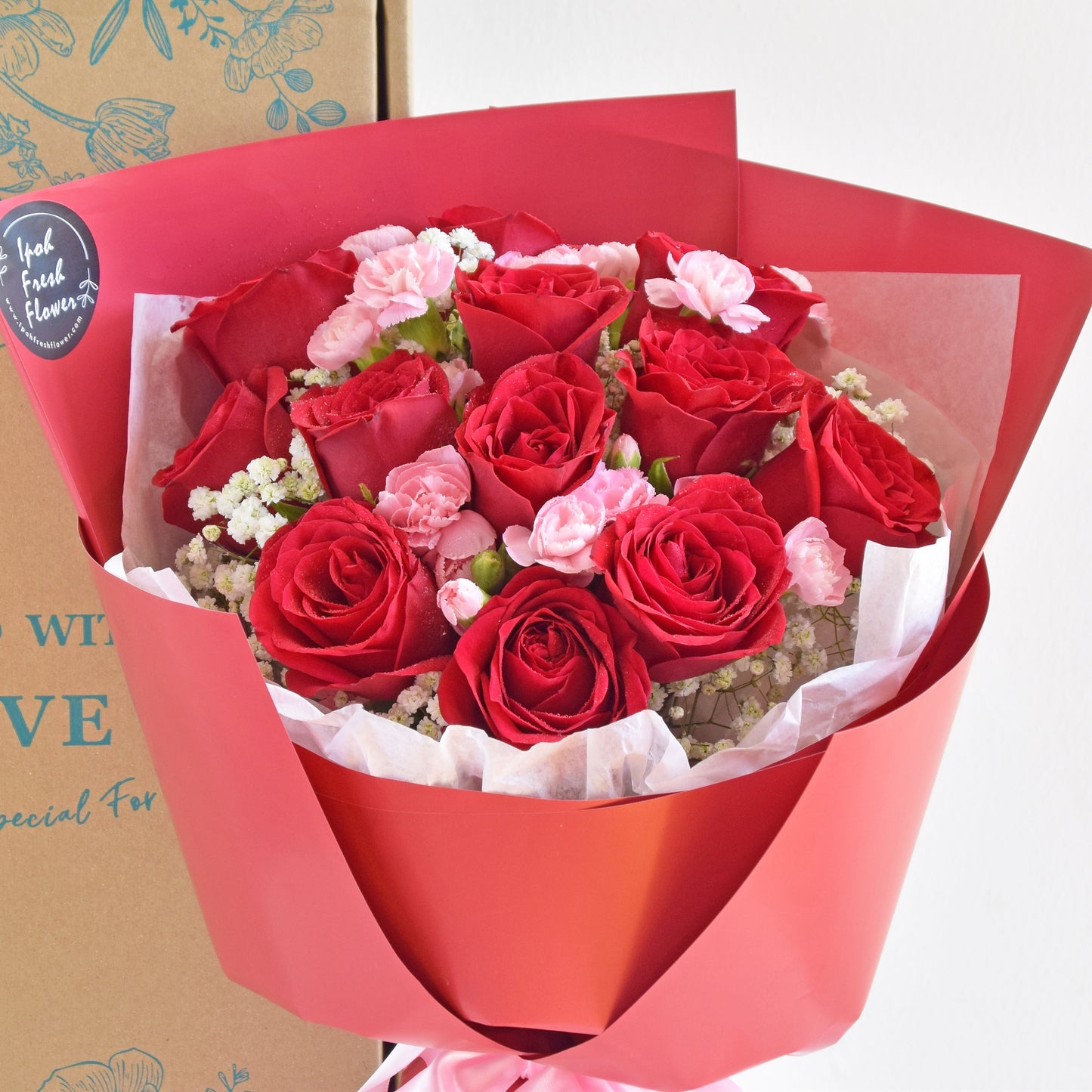 Rosalind| Valentine Roses Bouquet| Fresh Flower Delivery