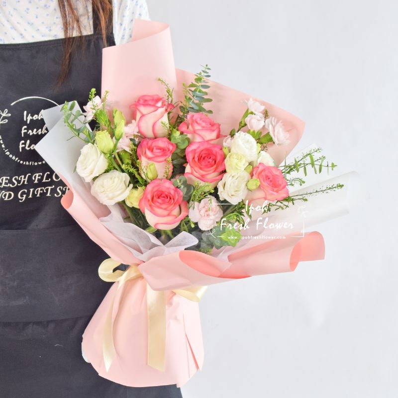 Rosemary| Pink Roses Bouquet| Fresh Flower Delivery