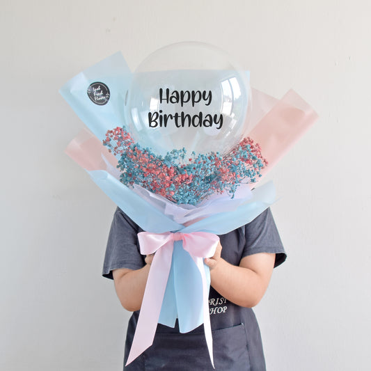 Spring Blossom| Balloon Bouquet With Baby Breath| Same Day Free Delivery