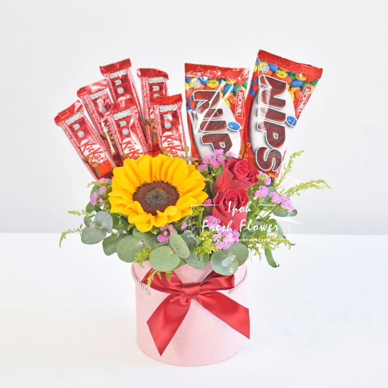 Nippi Chocolate Treats| Flower Gift Hamper Delivery Ipoh Taiping Perak