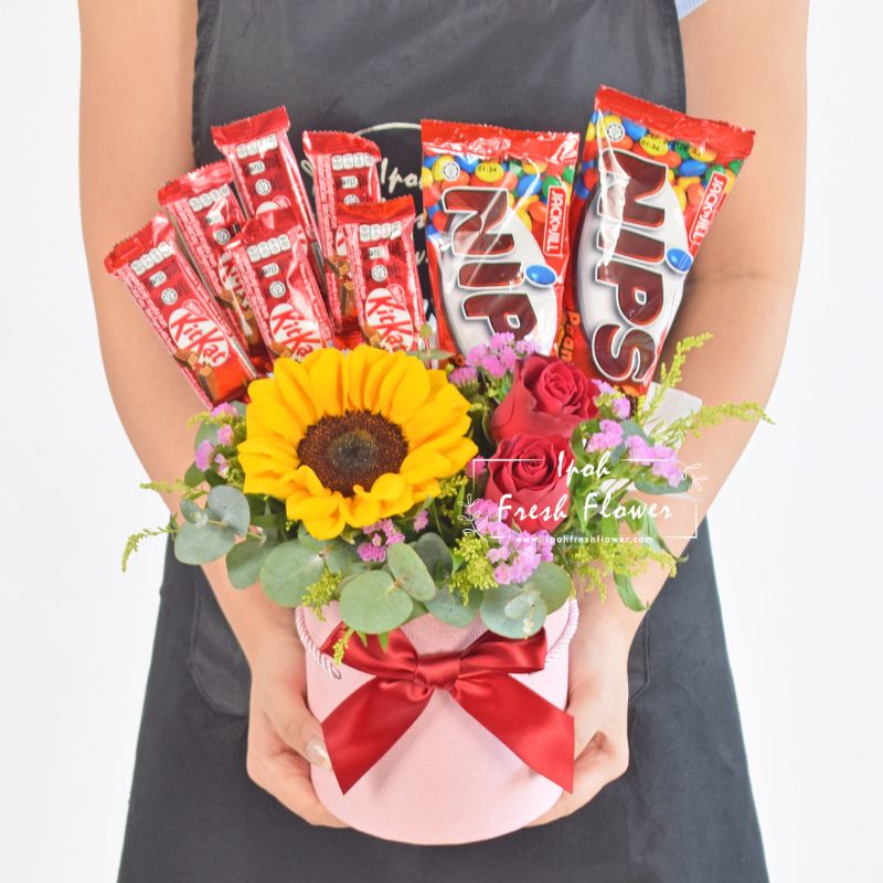 Nippi Chocolate Treats| Flower Gift Hamper Delivery Ipoh Taiping Perak