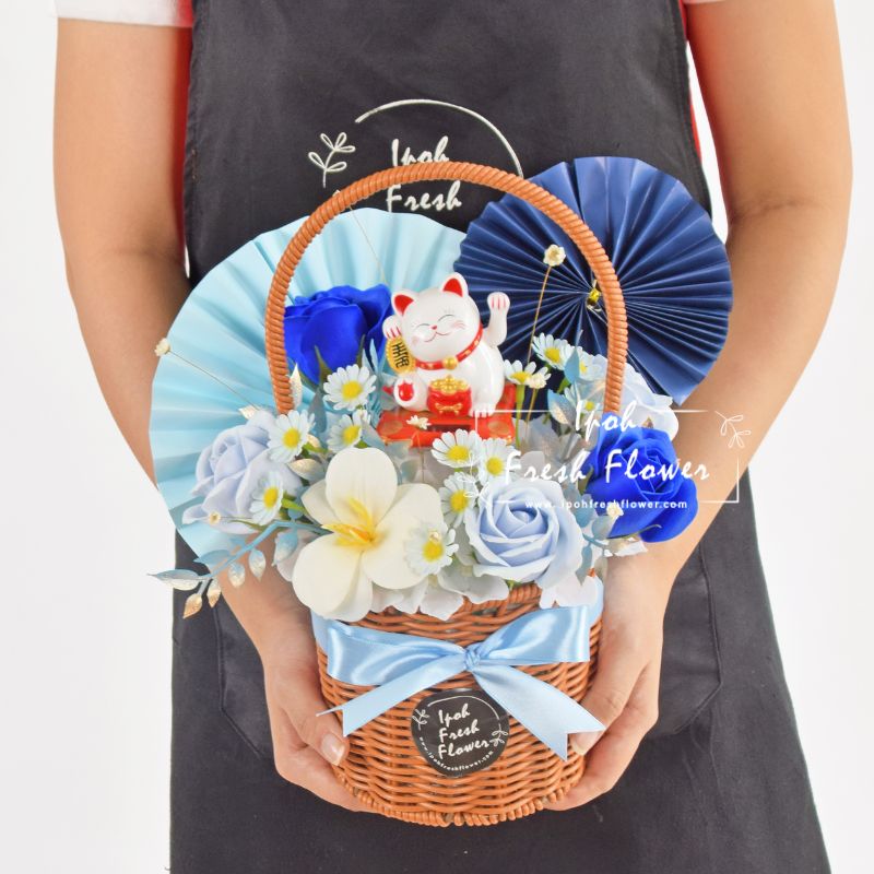 Tira Fortune Lucky Cat| Opening Flowers |Same Day Delivery Ipoh Perak