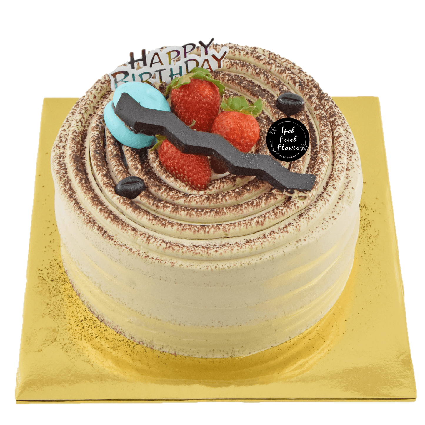 Coffee Brulee Cake| Birthday Cake Delivery |ipohfreshflower.com