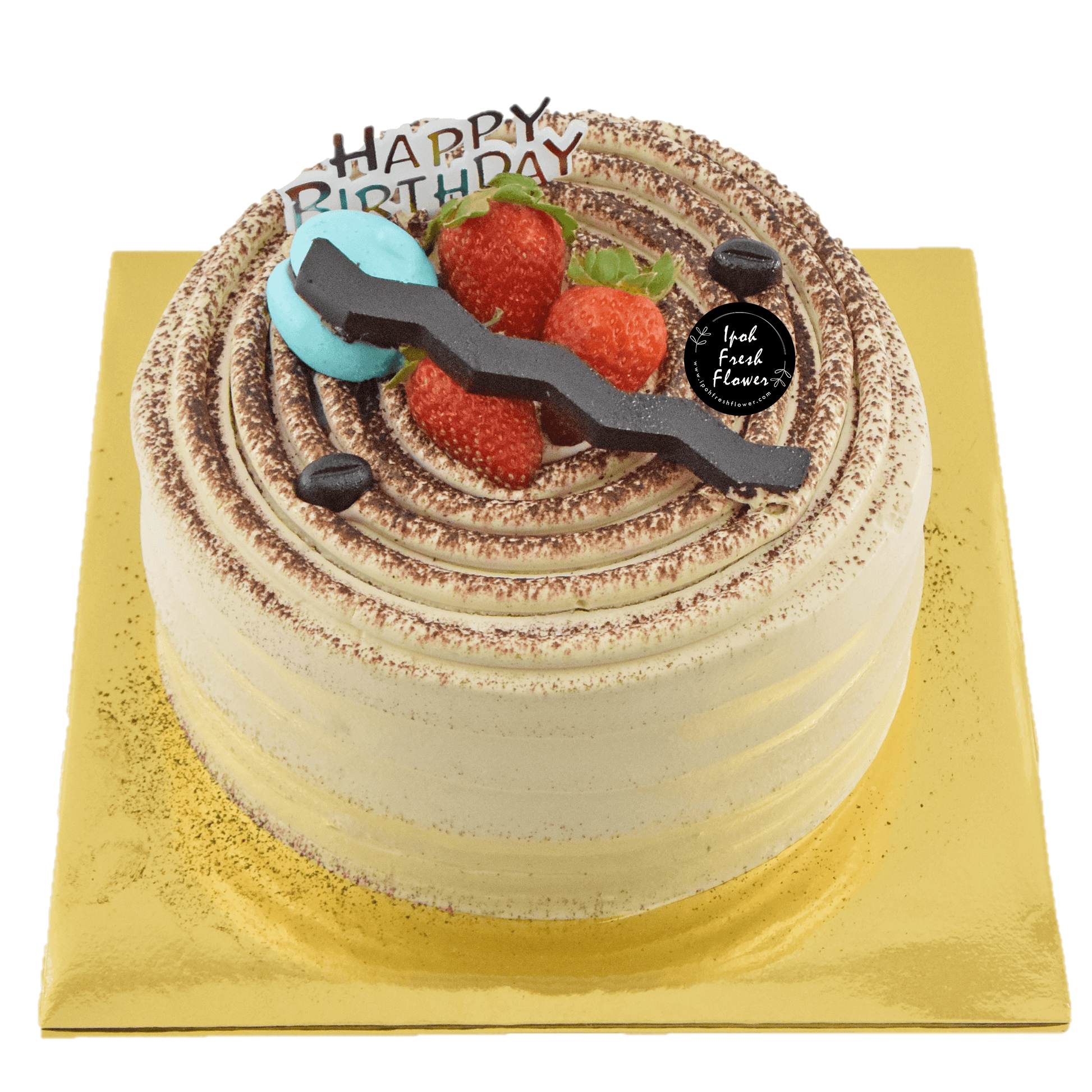 Coffee Brulee Cake| Birthday Cake Delivery |ipohfreshflower.com