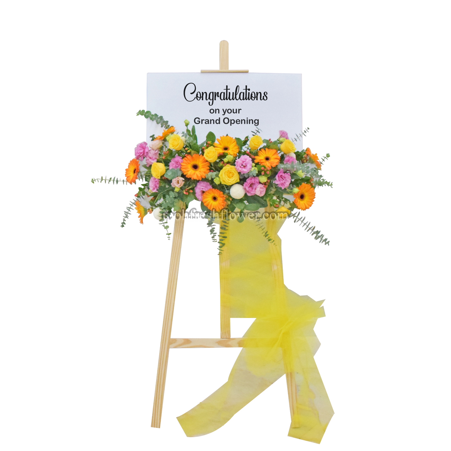 Gold Vision| Grand Opening Fresh Flowers Board Stands & Congratulations flowers