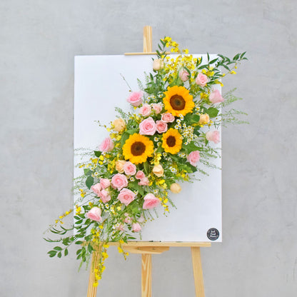 Maltida| Grand Opening Fresh Flowers Board Stands & Congratulations flowers