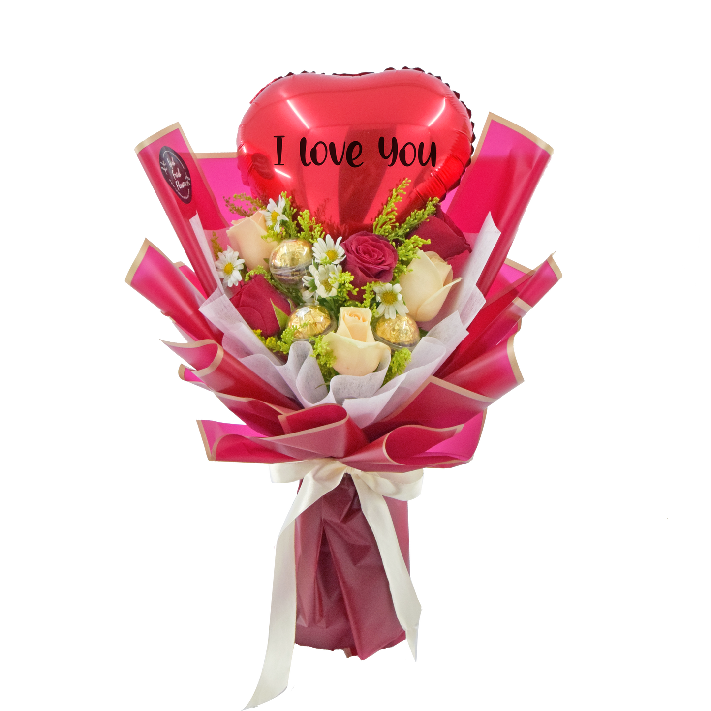 Queen of Heart| Fresh flower & Chocolate bouquet