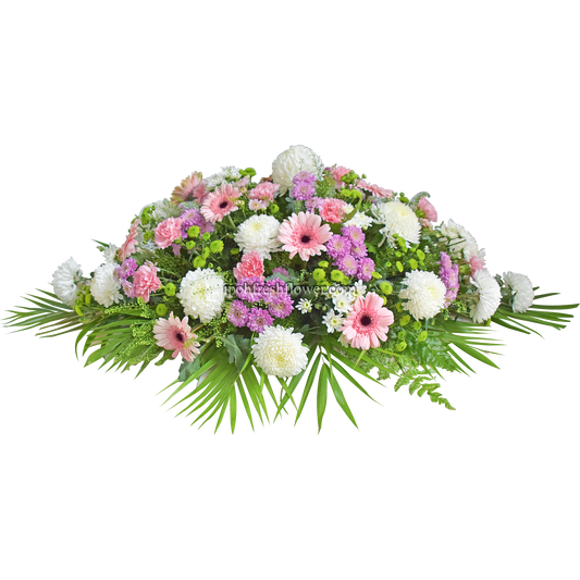 Serene Rest Casket| Wreath Funeral Flower