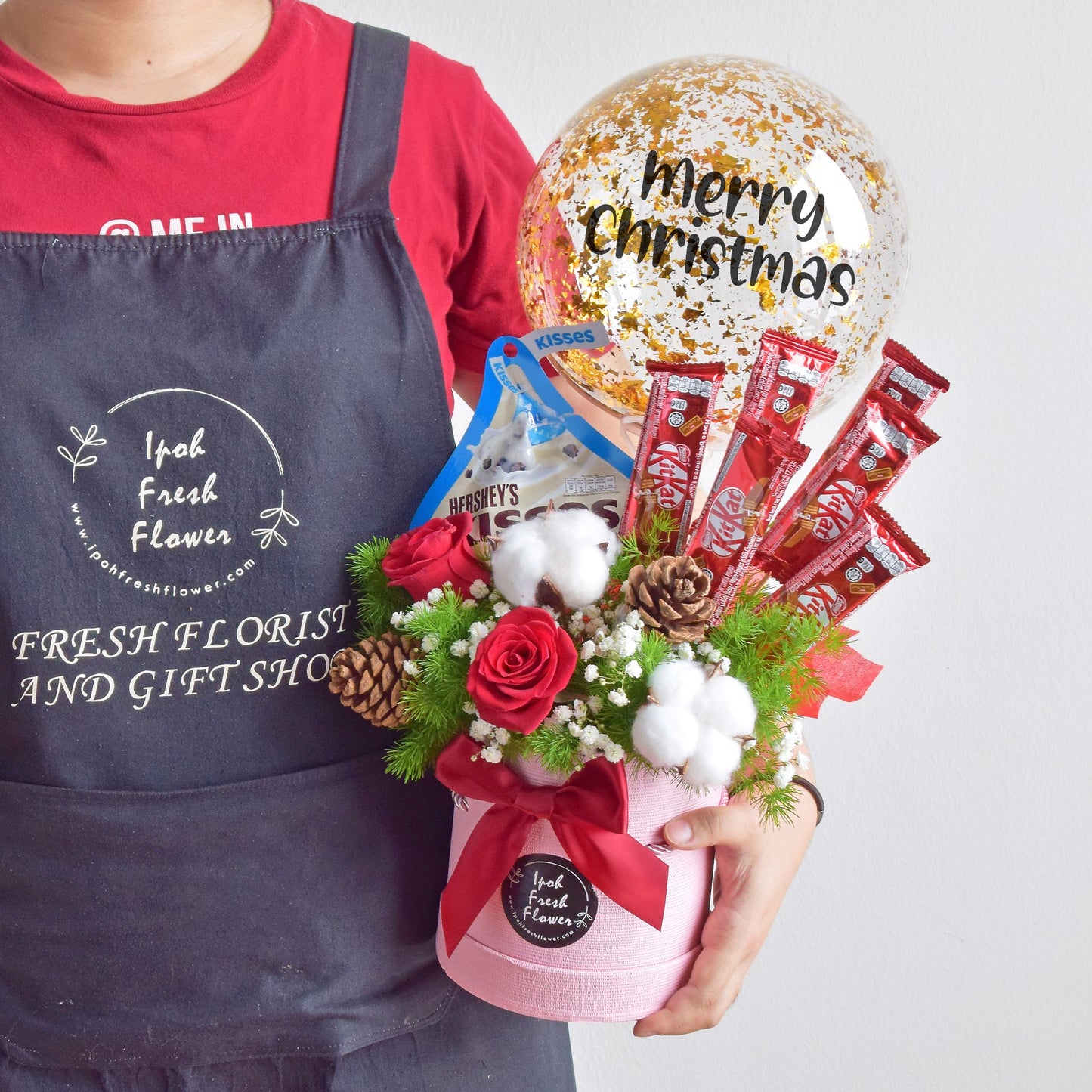 Sweet Joyous| Chocolate Balloon Flower Box Delivery
