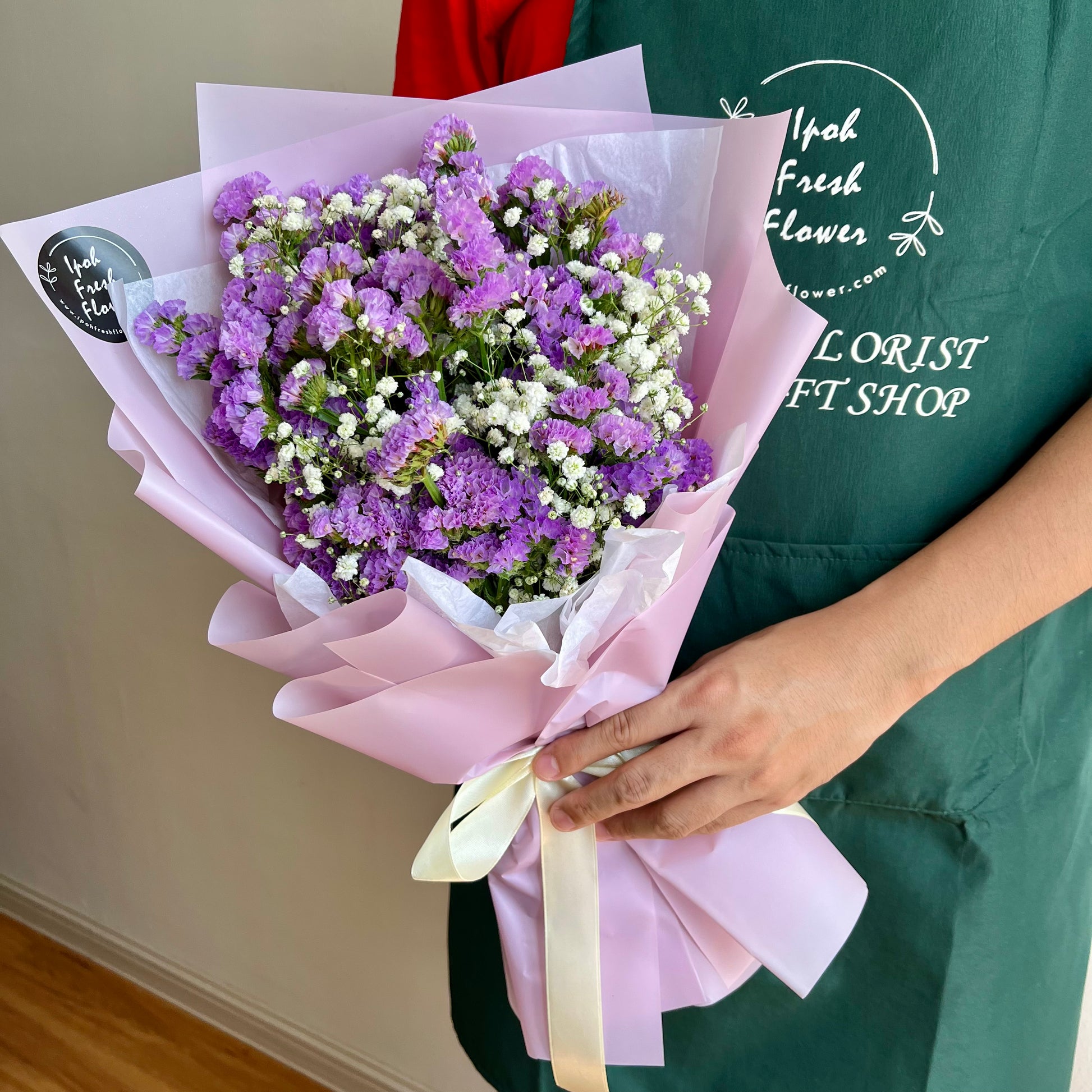 Purple Statice Bouquet| Ipohfreshflower.com