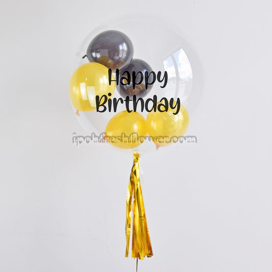 24" Bubble Balloon filled with Helium Gas