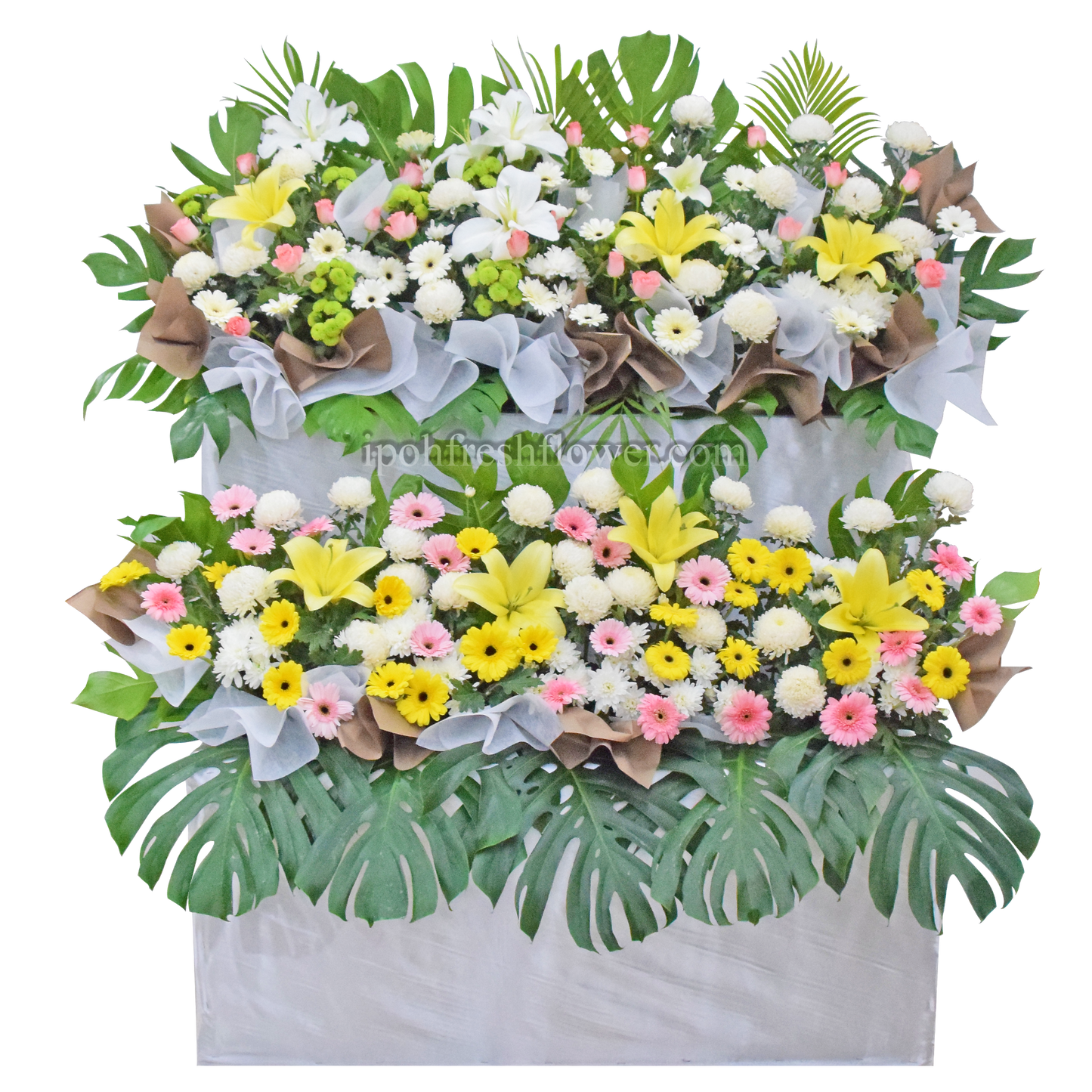 Amazing Grace Wreath| Premium Condolence Flower Stand| Same Day Free Delivery