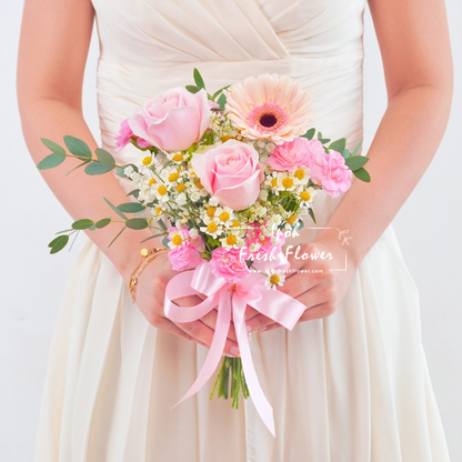 Ashley Bridesmaid Bouquet| Flower Bouquet For Wedding & ROM
