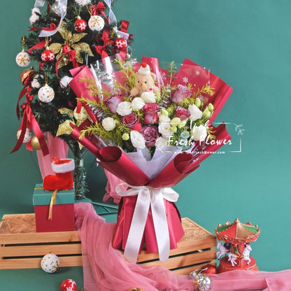 Beary Frosty| Christmas Flowers & Gift Delivery| Same Day Delivery Ipoh