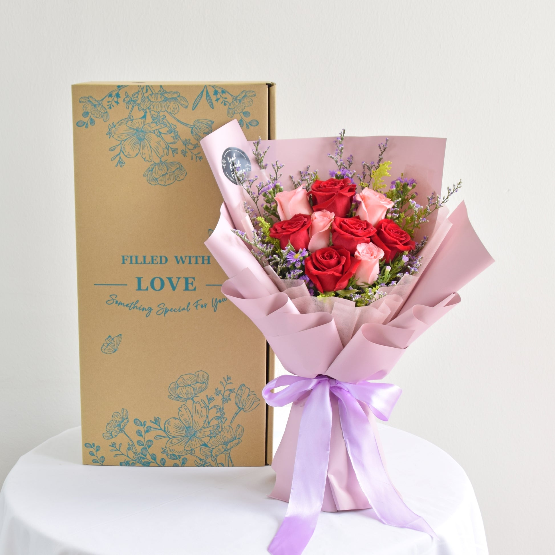 Beauty Angel| Roses Bouquet Fresh Flower| Same Day Free Delivery