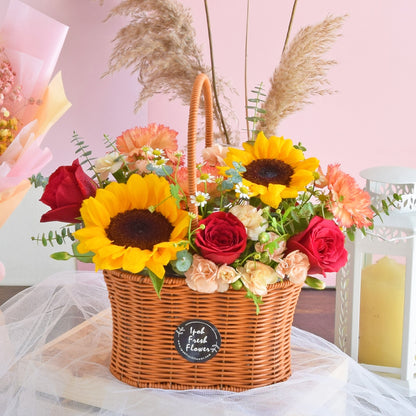 Bernice | Fresh Flower Basket| Same Day Free Delivery