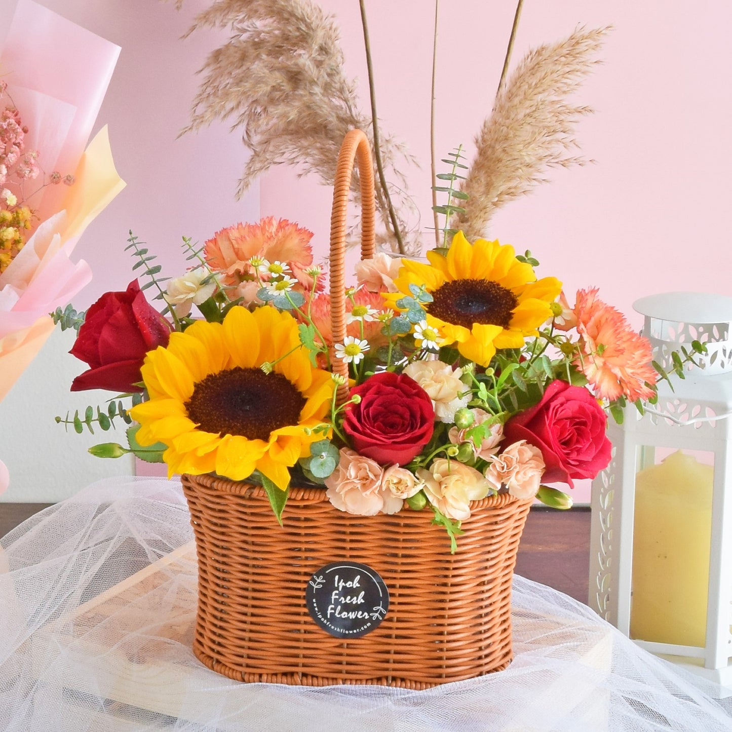 Bernice | Fresh Flower Basket| Same Day Free Delivery