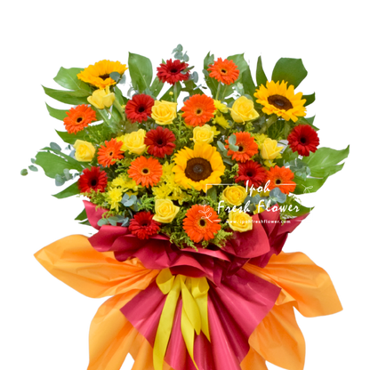 Fresh Flower Grand Opening Stand- Blessed Achievement