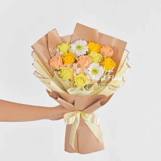 Buttercream| Soap Flower Bouquet| Same Day Delivery