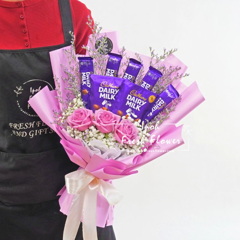 Calbury Chocolate Bouquet| Fresh Flower Same Day Delivery Ipoh