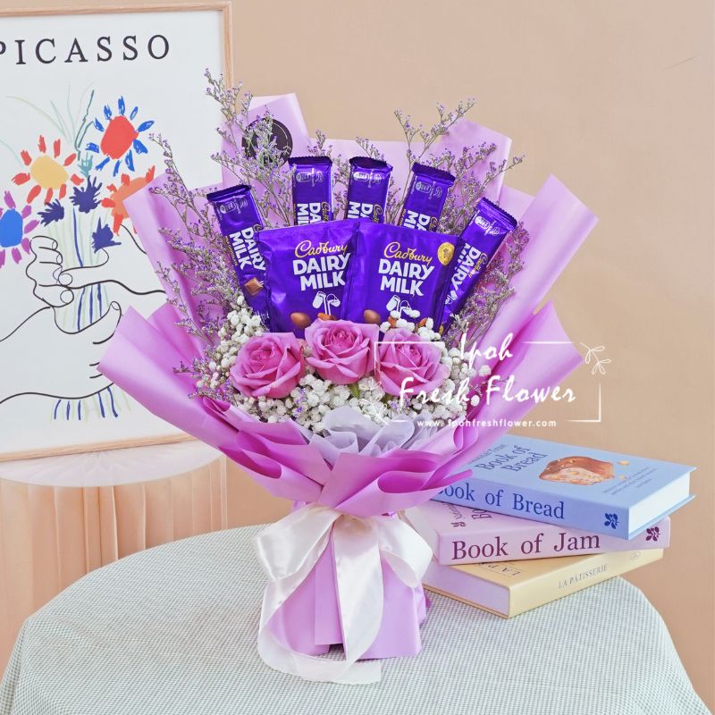 Calbury Chocolate Bouquet| Fresh Flower Same Day Delivery Ipoh