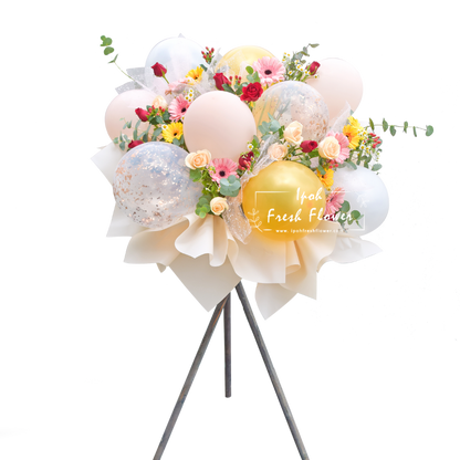 Ceremony| Grand Opening Flower Stand with Balloons| Same Day Delivery