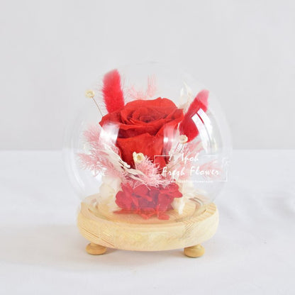 Charlis Preserved Flower Globe| Preserved Flowers Gift Delivery