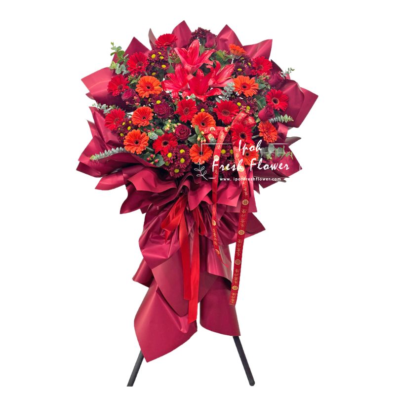 Cheerful| Fresh Flower Opening Stand| Same Day Delivery Ipoh
