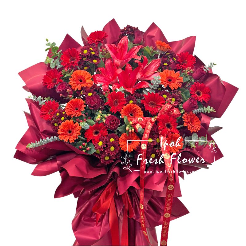 Cheerful| Fresh Flower Opening Stand| Same Day Delivery Ipoh