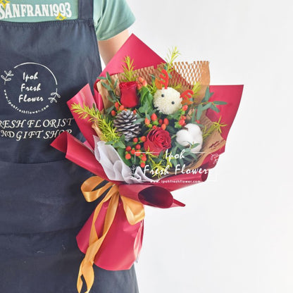 Christmas Carole| Christmas Hand Bouquet| Same Day Delivery Ipoh