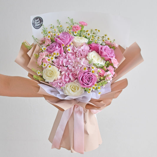 Cinderella| Hydrangea Fresh Flower Bouquet| Same Day Delivery