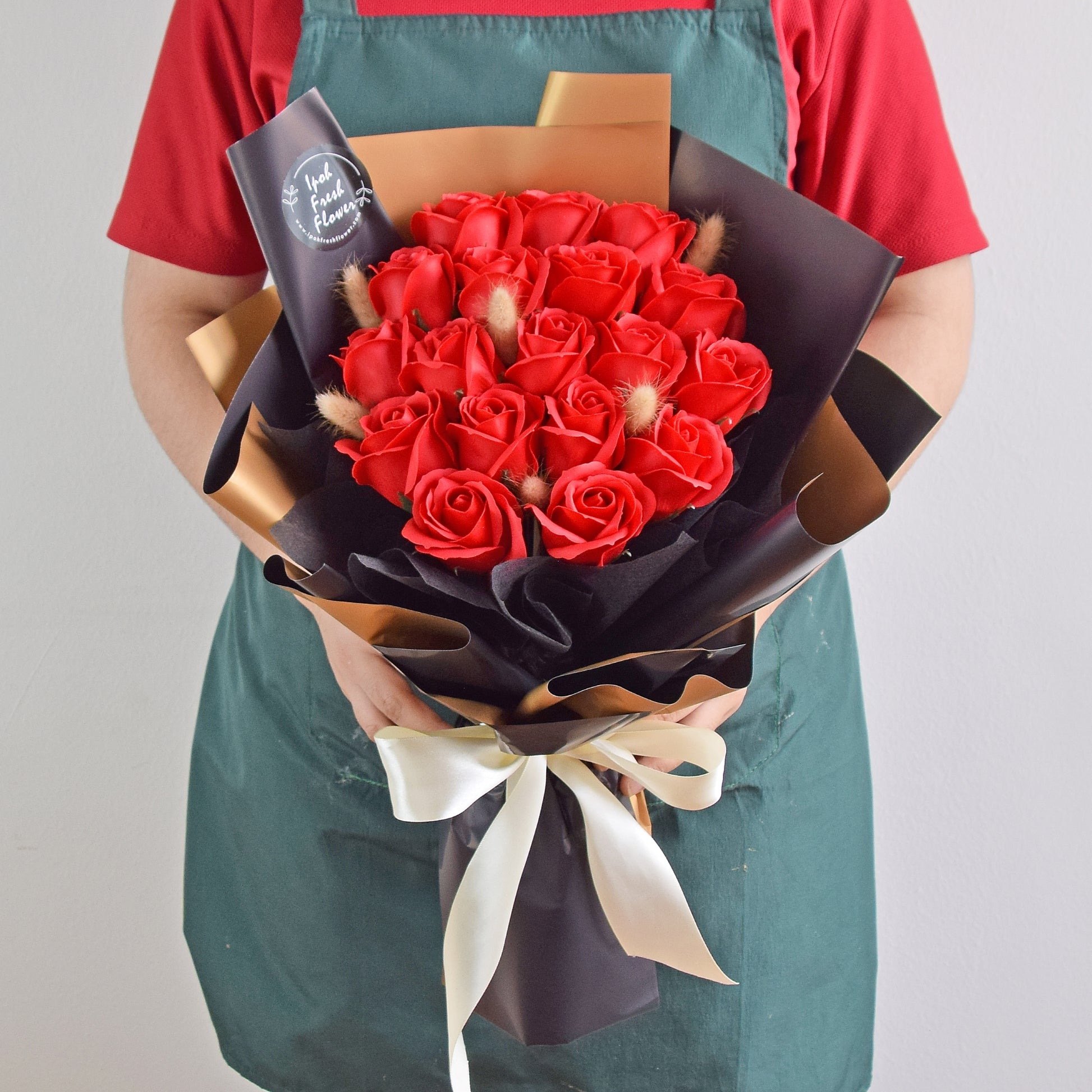 Classical Red Soap Flower Bouquet| Same Day Delivery