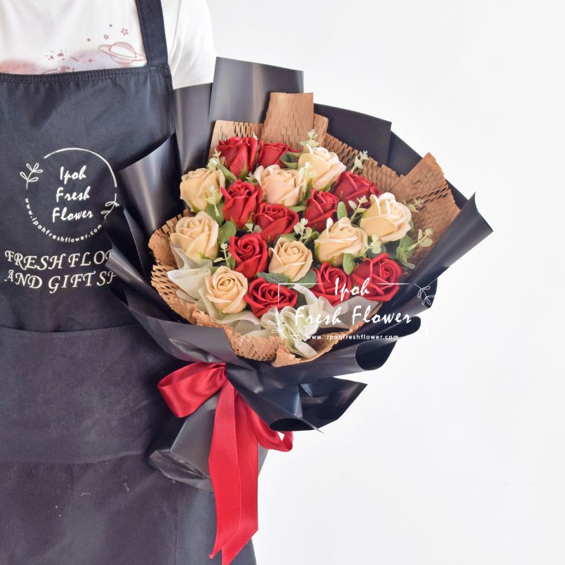 Clemmy| Soap Flowers Bouquet| Same Day Delivery Ipoh