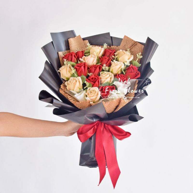 Clemmy| Soap Flowers Bouquet| Same Day Delivery Ipoh