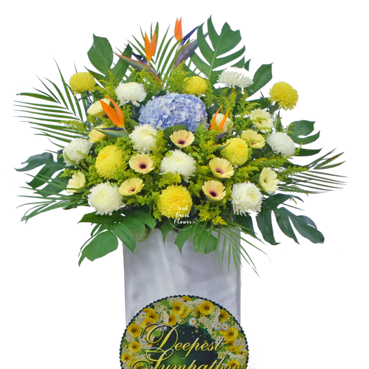 Condolence Wreaths & Funeral Flower Stand B8| Free Delivery