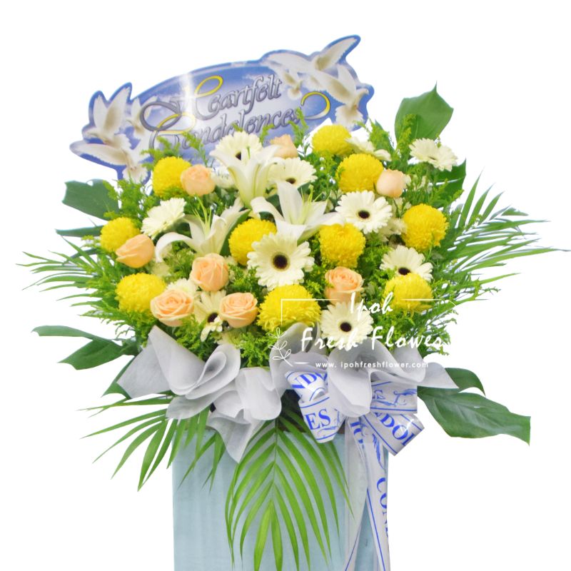 Condolence Flower Stand B7| Same Day Delivery Ipoh Taiping Perak