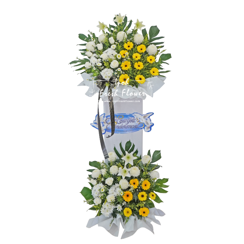 Condolence Wreaths & Funeral Flower Stand D2| Same Day Delivery