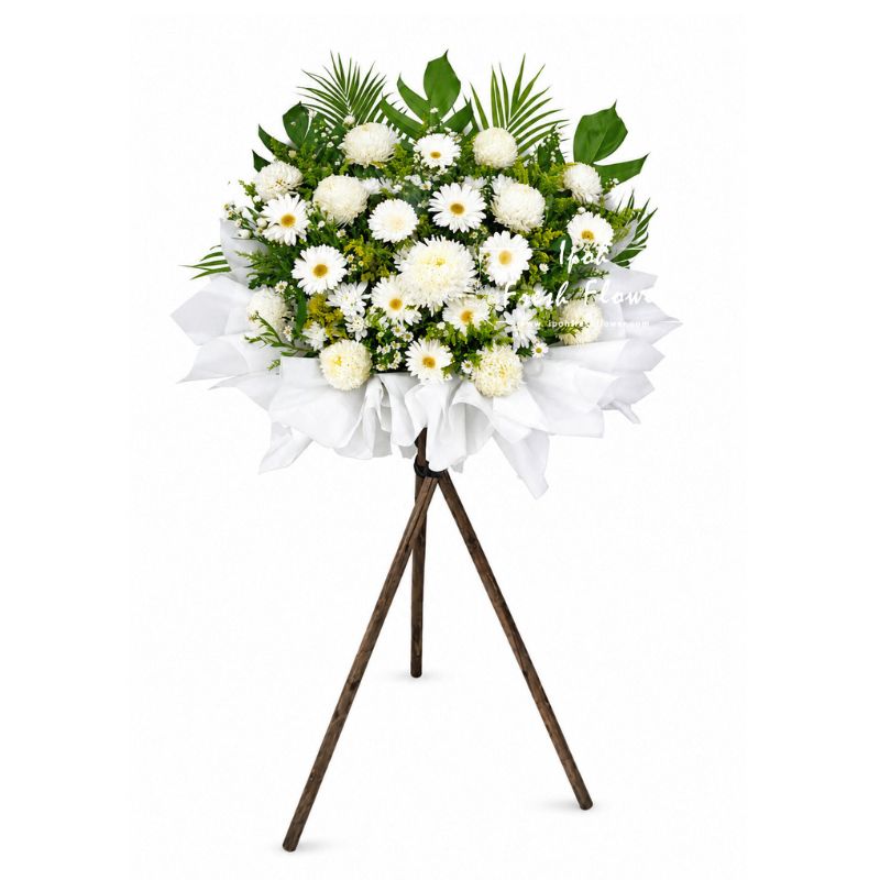 Condolence Flower Stand T1| Same Day Delivery Ipoh Perak