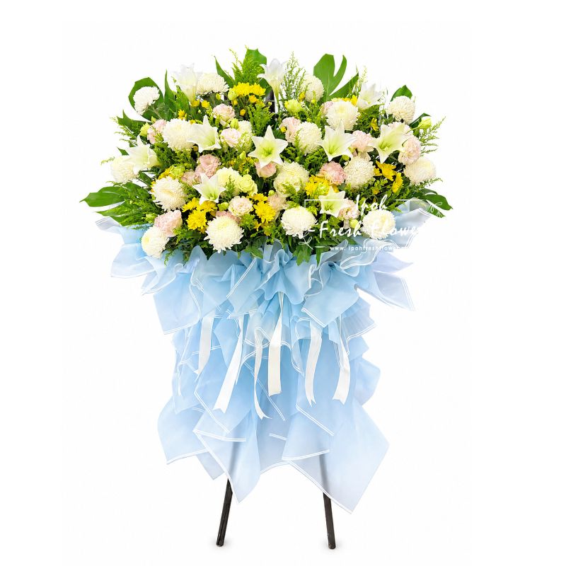 Peaceful Horizon Grand Condolence Flower Stand| Same Day Delivery Ipoh