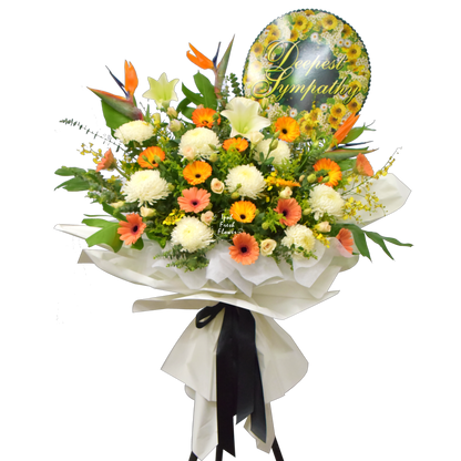 Condolence Wreaths & Funeral Flower Stand T6| Free Delivery