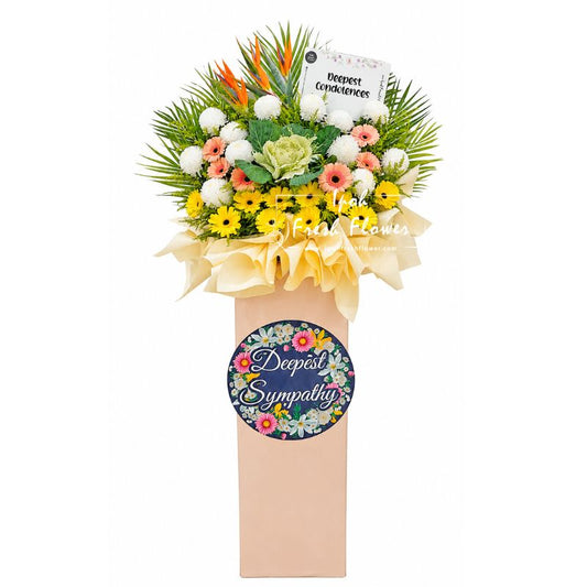 Condolence Flower Stand B9| Same Day Delivery Ipoh Taiping Perak