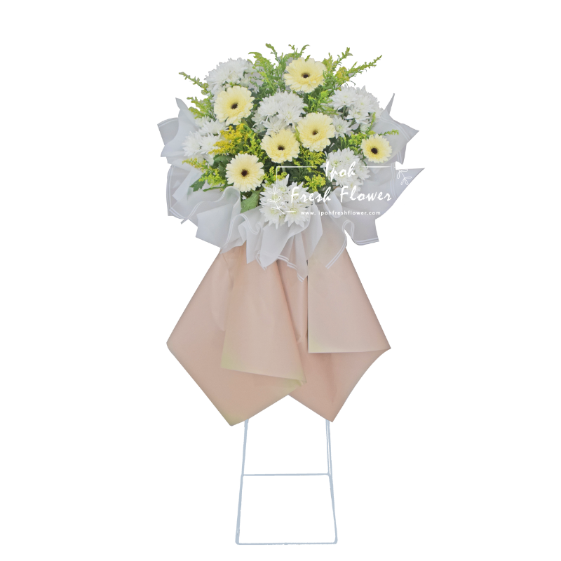 Condolence Flower Stand R3| Funeral Flower Stand| Same Day Delivery Ipoh Perak